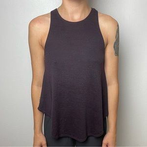 XS Deep Purple Comfortable Fit Tank Top